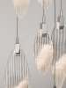 Lampa wisząca LED wielopunktowa owalne szklane klosze designerska nowoczesna ściemnialna Luces Exclusivas